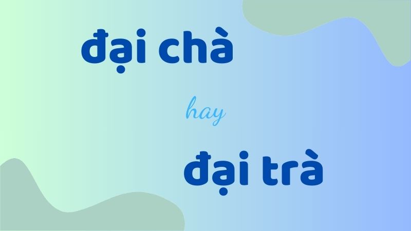 Cách phân biệt đại chà hay đại trà và quy tắc viết đúng trong tiếng Việt