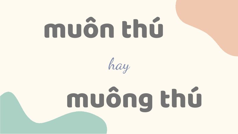 Cách viết đúng muôn thú hay muông thú và những từ ghép thường gặp